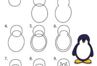 pinguin malen einfach