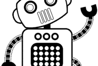 roboter malvorlage
