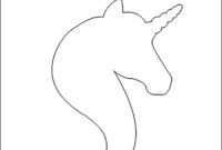 einhorn kopf vorlage pdf