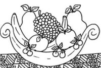 ausmalbild obstschale ausmalbild obstschale