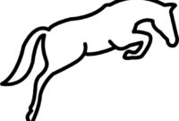 pferde umrisse