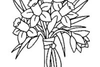 ausmalbilder blumenstrauß geburtstag