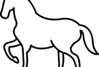 pferd umrisse pferd umrisse