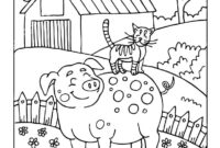 ausmalbild bauernhoftiere