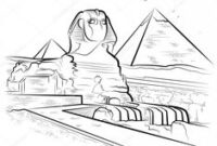 ägypten malen einfach