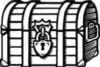 schatztruhe ausmalbild schatztruhe ausmalbild