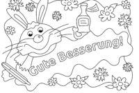 gute besserung bild malen