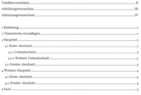 vorlagen inhaltsverzeichnis word vorlagen inhaltsverzeichnis word