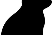 hase silhouette zum ausdrucken