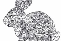 ausmalbild kaninchen