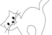 schablone katze basteln vorlage