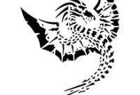 drache schablone