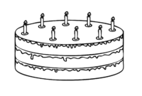kuchen zum ausmalen kuchen zum ausmalen