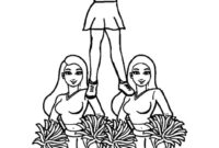cheerleading ausmalbilder