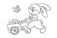 osterhase bild zum ausmalen