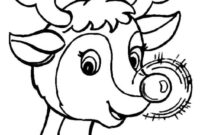 rentier malvorlage rentier malvorlage