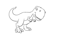 ausmalbild dinosaurier