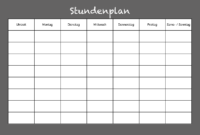 vorlagen stundenplan vorlagen stundenplan