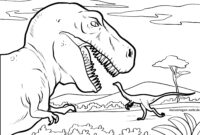 ausmalbild t rex