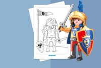 ausmalbilder playmobil ritter