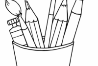 pinsel ausmalbild pinsel ausmalbild