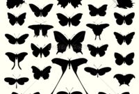 schmetterling silhouette einfach schmetterling silhouette einfach