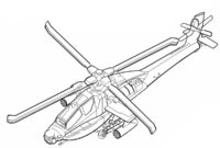 hubschrauber ausmalbilder
