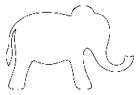 elefant umrisse