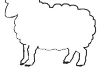schaf umriss schaf umriss