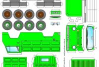 lkw bastelvorlage ausdrucken