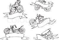 motorrad vorlage zum ausschneiden