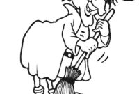 kleine hexe ausmalbild