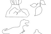 dino basteln vorlage drucken