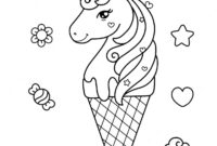 regenbogen einhorn ausmalbilder