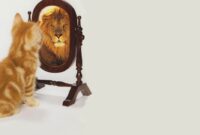 katze löwe spiegel katze löwe spiegel