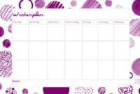 wochenpläne zum ausdrucken wochenpläne zum ausdrucken