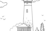 leuchtturm ausmalbild