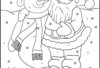 ausmalbild weihnachtsmann kostenlos
