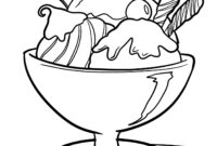 eisbecher ausmalbild