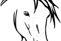 malvorlage pferdekopf einfach