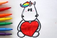 einhorn selbst malen