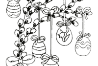 ausmalbild frühling ostern