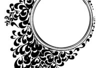 bilderrahmen ausmalbild