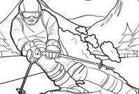skifahrer ausmalbild skifahrer ausmalbild