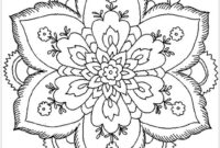 blumen mandala ausmalbild blumen mandala ausmalbild