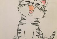 süße katzen gezeichnet