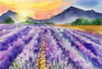 landschaft zeichnen farbe landschaft zeichnen farbe