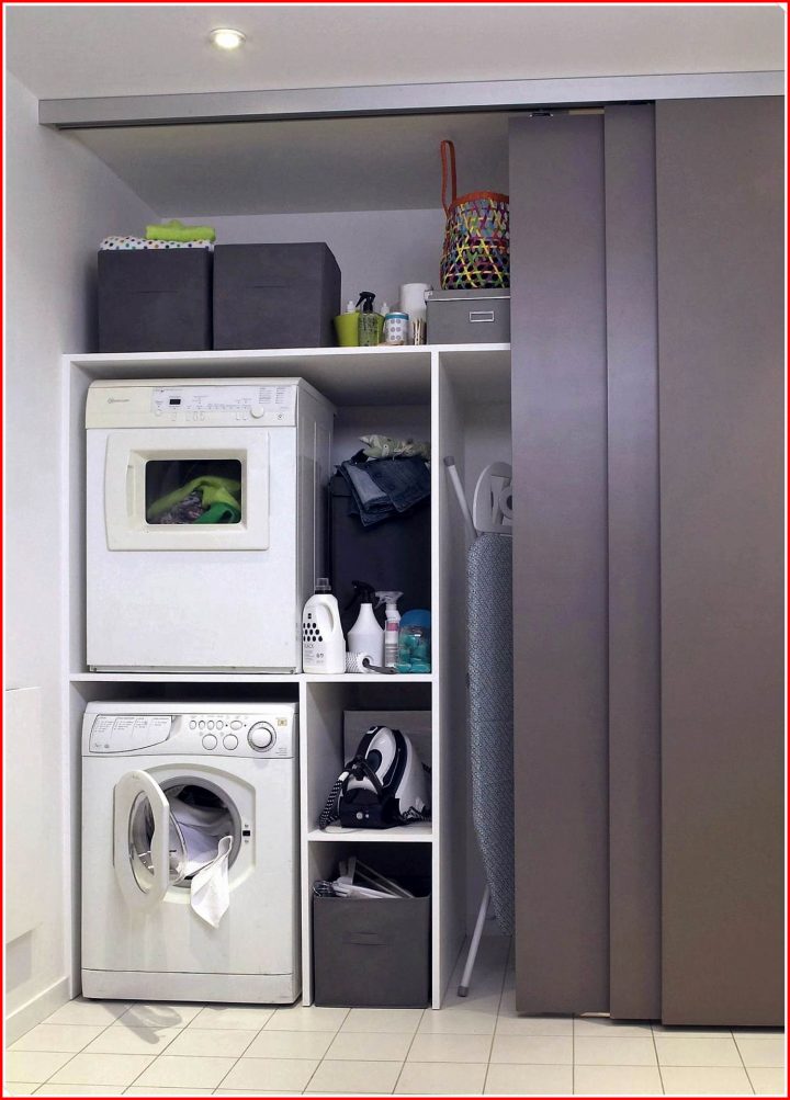 meuble lave linge sèche linge