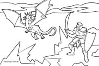 ausmalbild drachenreiter ausmalbild drachenreiter