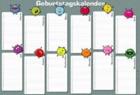 vorlage geburtstagskalender vorlage geburtstagskalender